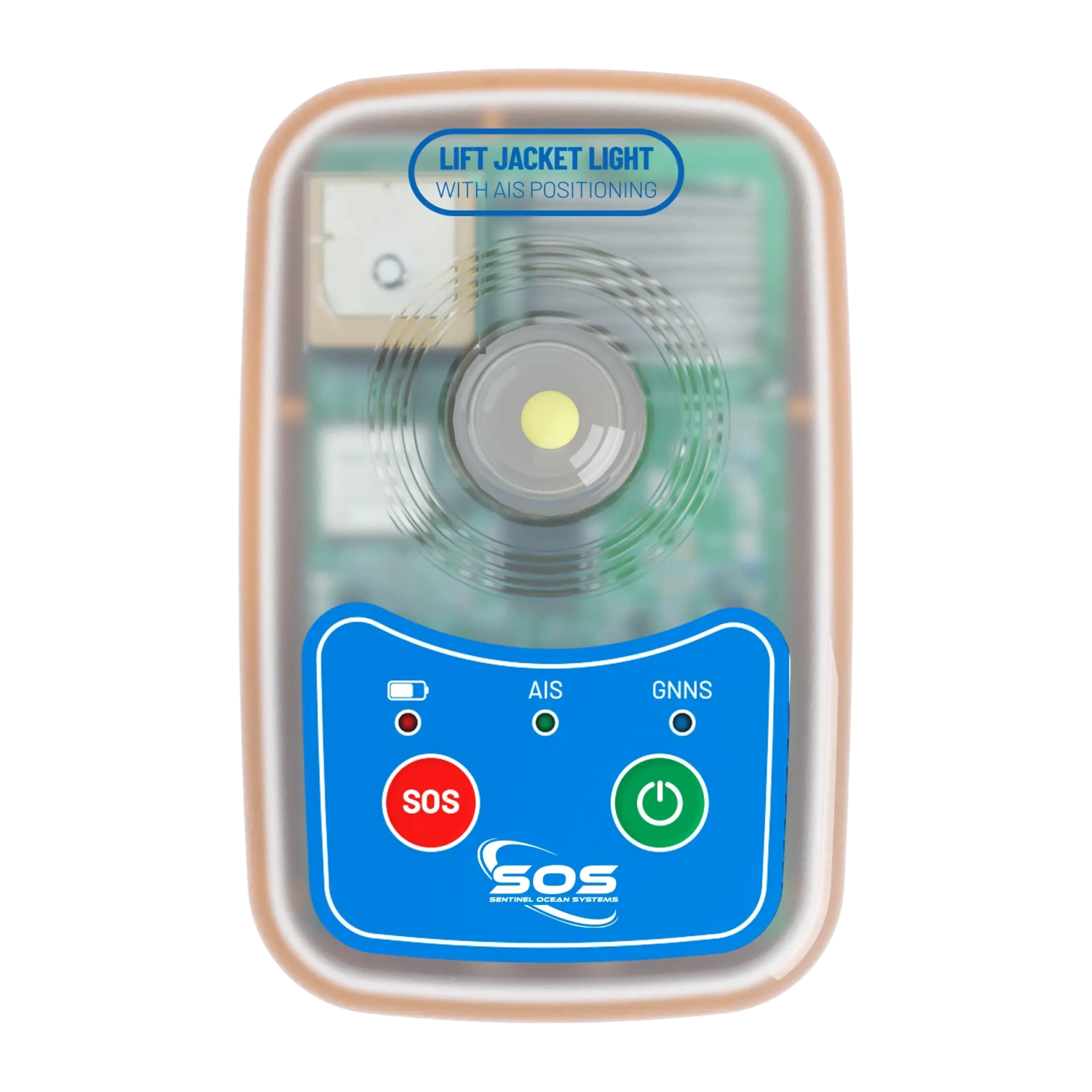 Sentinel Ocean Systems Marine Safety - LJL901 AIS Life Jacket Light. A powerful 2-in-1 AIS beacon and LED survivor light designed to provide immediate visual and digital rescue alerts for recreational, commercial, and solo mariners.