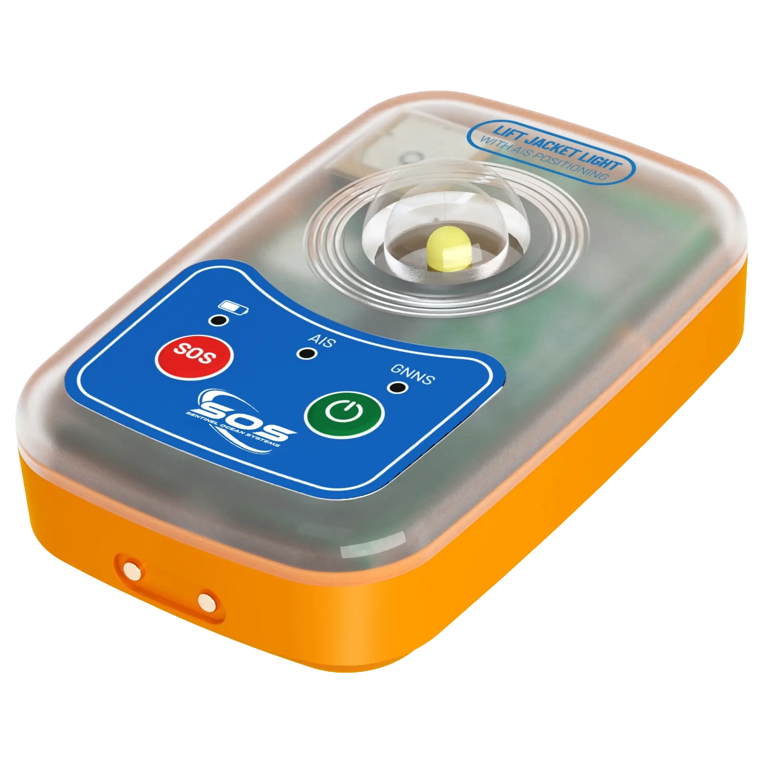 Sentinel Ocean Systems Marine Safety - LJL901 AIS Life Jacket Light. A powerful 2-in-1 AIS beacon and LED survivor light designed to provide immediate visual and digital rescue alerts for recreational, commercial, and solo mariners.